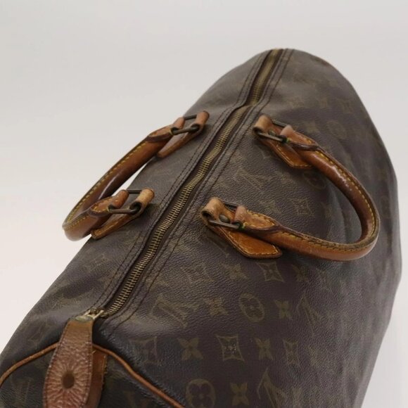LOUIS VUITTON Monogram Speedy 40 Hand Bag LV Auth - Picture 7 of 16